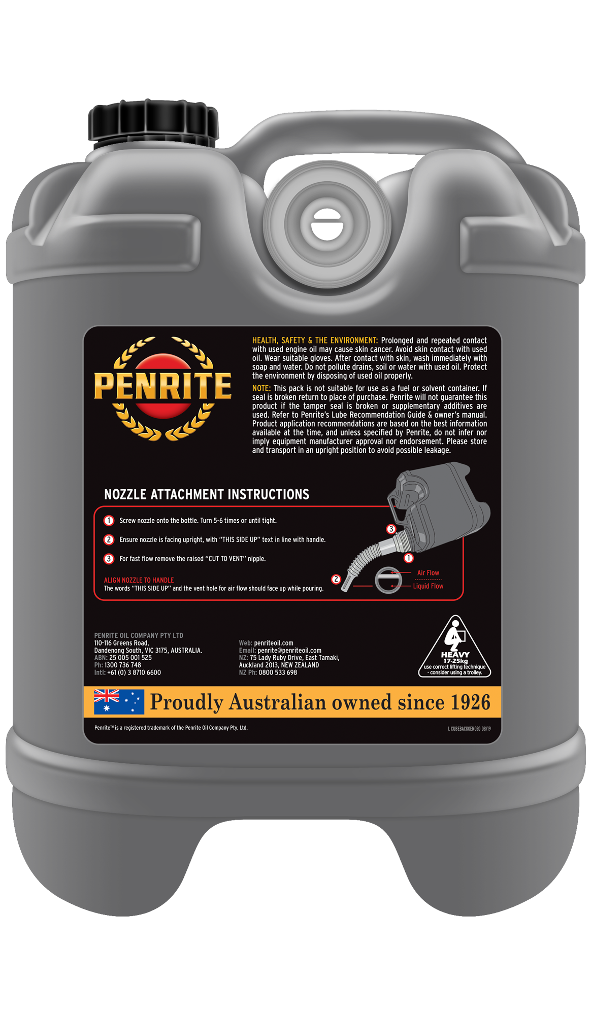 Convoy Fleet Gear 30 (SAE 30) 20L - Penrite | Universal Auto Spares