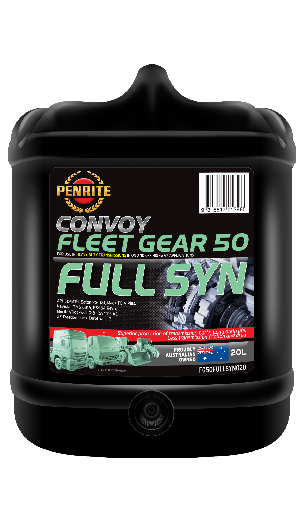 Convoy Fleet Gear 50 Full SYN 20L - Penrite | Universal Auto Spares