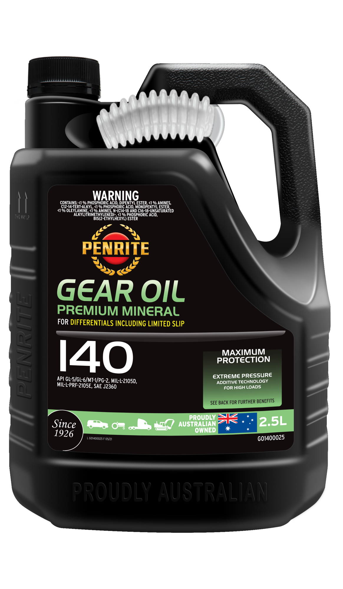 Gear Oil 140 (Mineral) - Penrite 2.5L