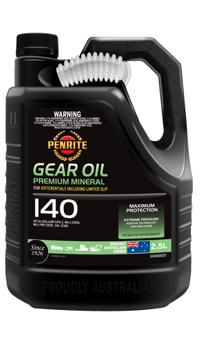 Gear Oil 140 (Mineral) - Penrite 2.5L
