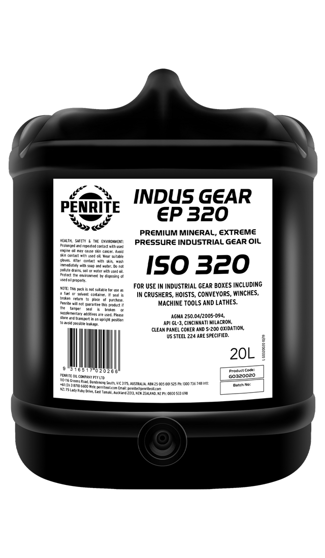 INDUS Gear Oil EP 320 20L - Penrite | Universal Auto Spares