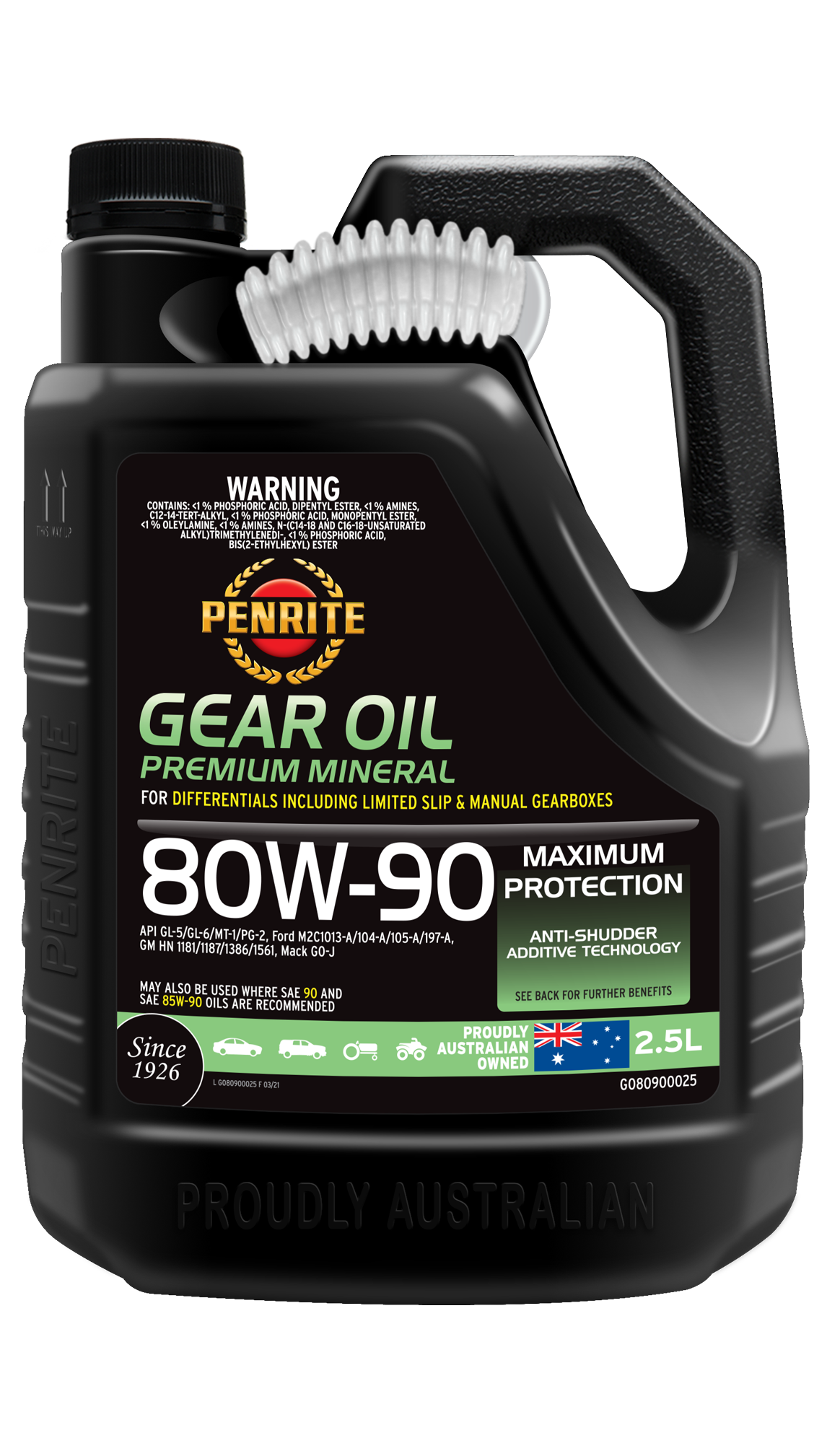 GEAR OIL 80W-90 (Mineral) - Penrite | Universal Auto Spares