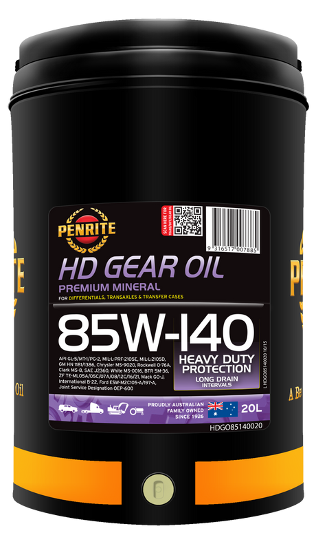 HD Gear Oil 85W-140 (Mineral) 20L - Penrite