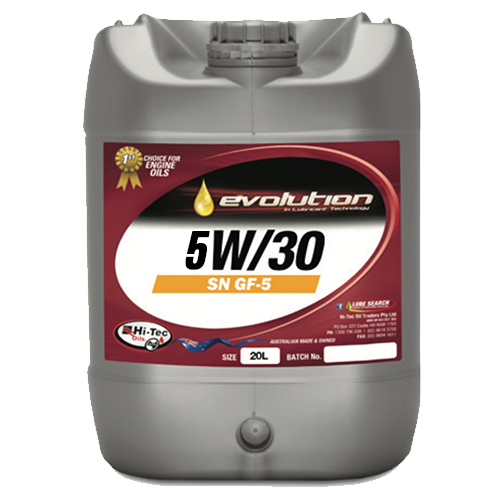 Evolution 5W/30 SN GF-5 - Hi-Tec Oils | Universal Auto Spares