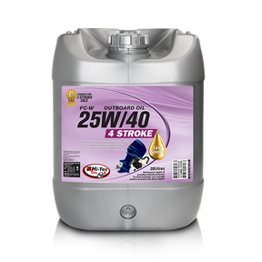 FC-W Outboard Oil 25W/40 - 4 X 5 Litre (Carton Only) Hi-Tec Oils