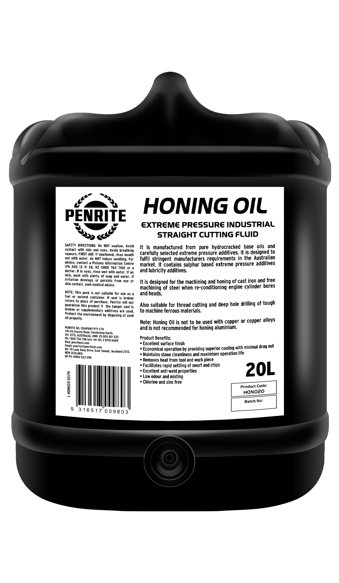 Honing Oil 20L - Penrite | Universal Auto Spares