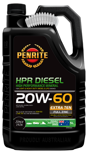 HPR DIESEL 20W-60 (Mineral) - Penrite 5L