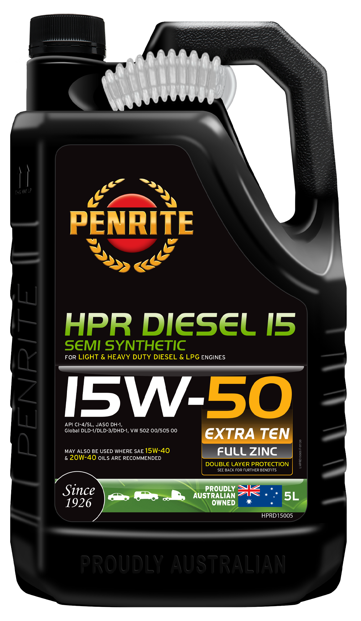 HPR DIESEL 15 15W-50 (Semi Syn.) - Penrite | Universal Auto Spares