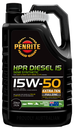 HPR DIESEL 15 15W-50 (SEMI SYN) - Penrite 5L