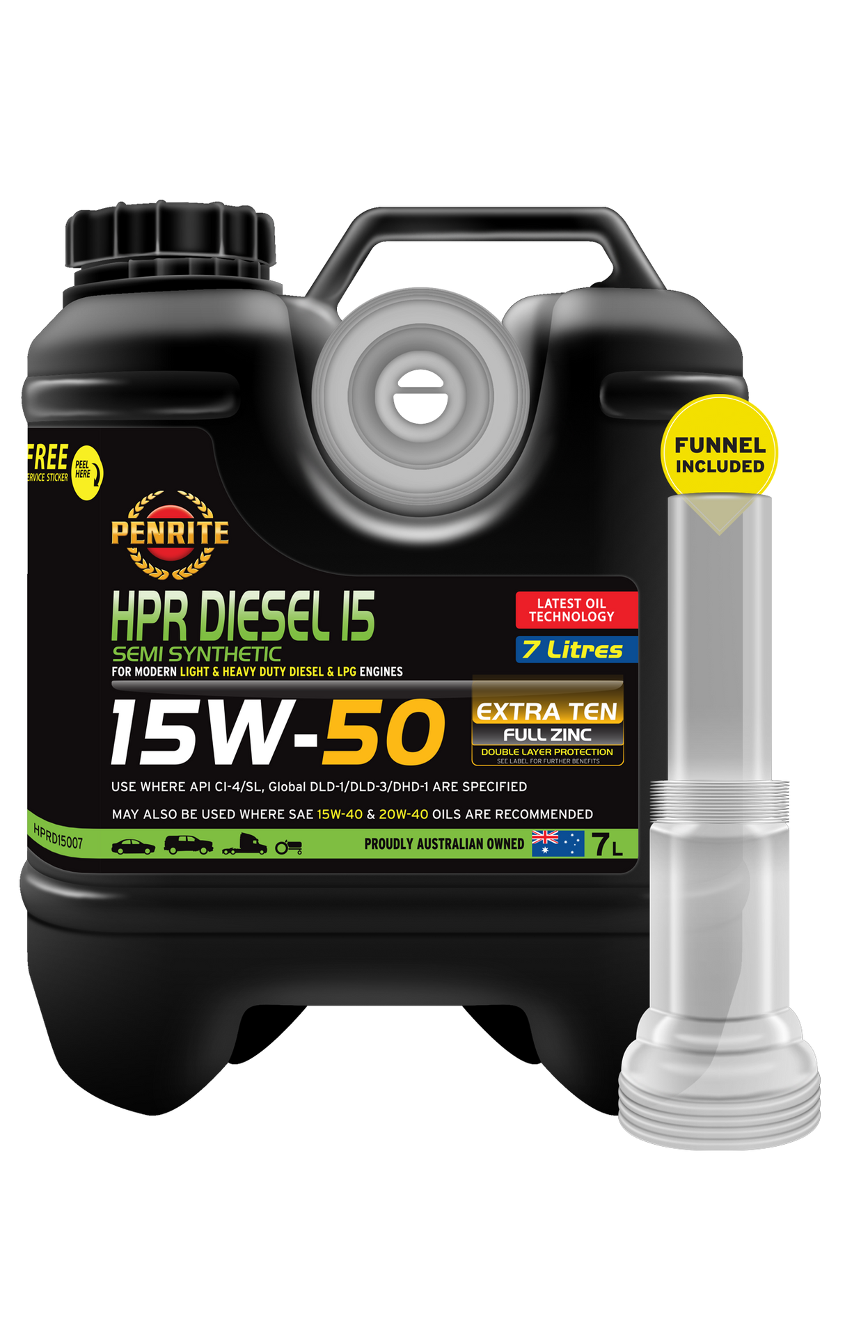 HPR DIESEL 15 15W-50 (Semi Syn.) - Penrite | Universal Auto Spares