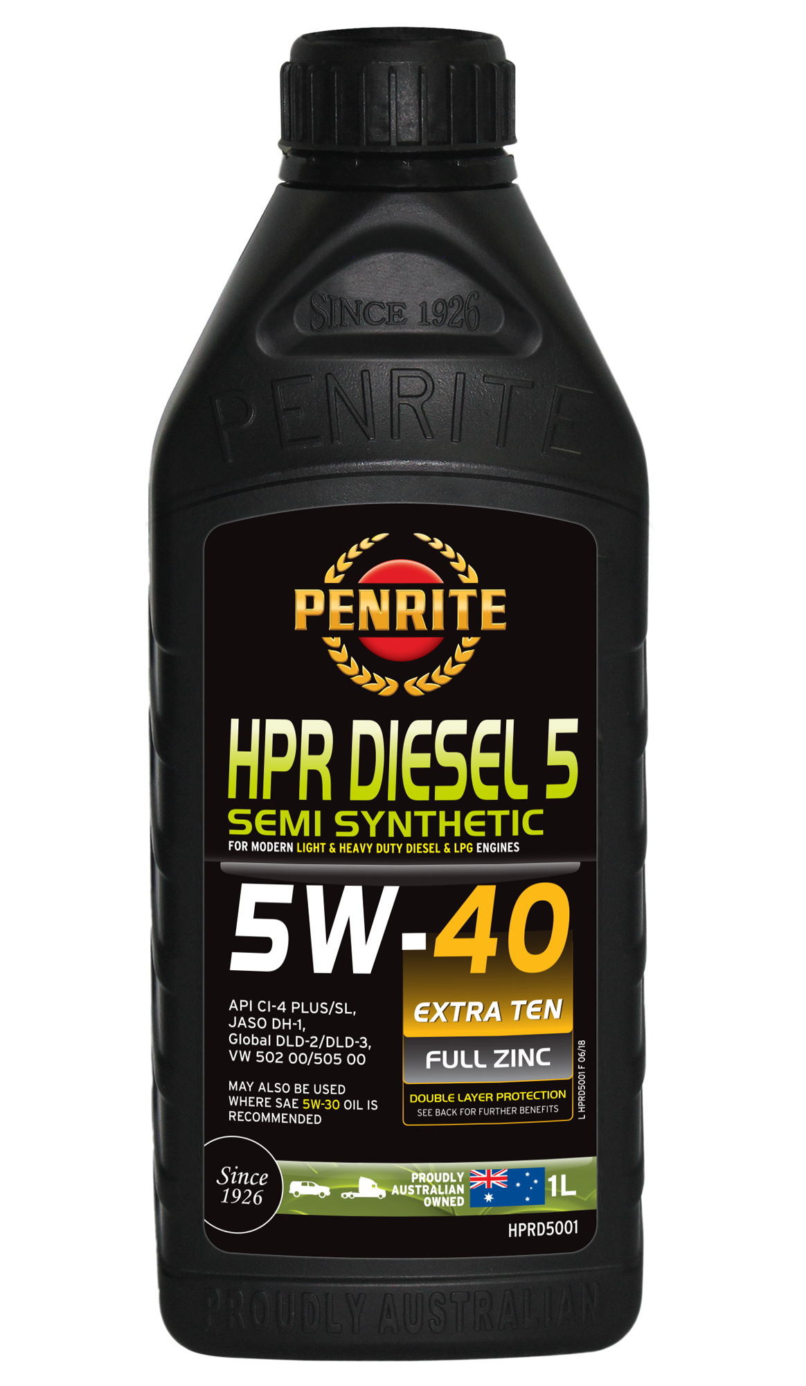 HPR DIESEL 5 5W-40 (SEMI SYN) - Penrite | Universal Auto Spares