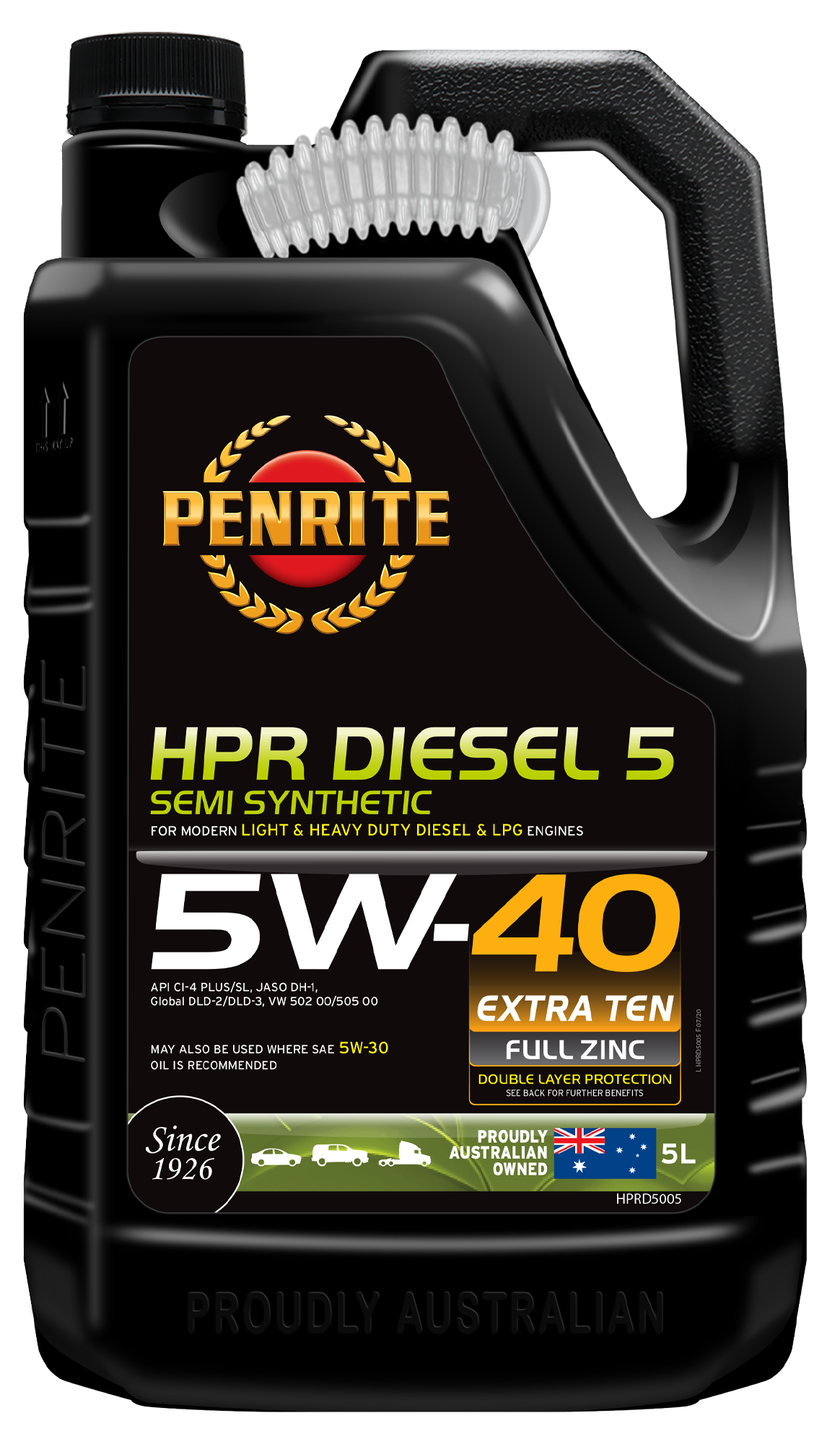 HPR DIESEL 5 5W-40 (SEMI SYN) - Penrite | Universal Auto Spares