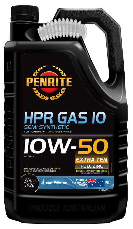 HPR GAS 10 10W-50 (Semi Syn.) - Penrite | Universal Auto Spares
