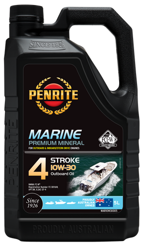 Marine Outboard 4 Stroke 10W-30 (Mineral) - Penrite 5L
