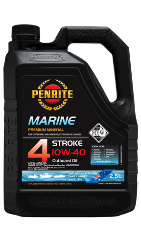 Marine Outboard 4 Stroke 10W-40 (Semi Syn.) - Penrite 2.5L
