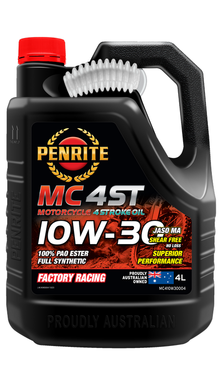 MC-4ST 10W-30 (100% PAO & ESTER) - Penrite  4 X 4 Litre (Carton Only) | Universal Auto Spares