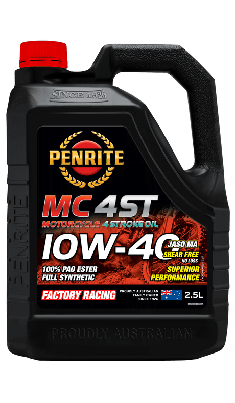 MC-4ST 10W-40 (100% PAO & ESTER) - Penrite 4 X 4 Litre (Carton Only)