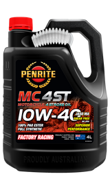 MC-4ST 10W-40 (100% PAO & ESTER) - Penrite 4 X 4 Litre (Carton Only) | Universal Auto Spares