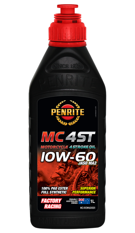 MC-4ST 10W-60 (100% PAO & ESTER) - Penrite 4 X 4 Litre (Carton Only)