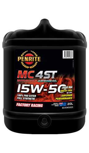 MC-4ST 15W-50 (100% PAO & ESTER) - Penrite 20L