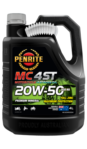 MC-4ST Mineral 20W-50 - Penrite 4 X 4 Litre (Carton Only) 4L