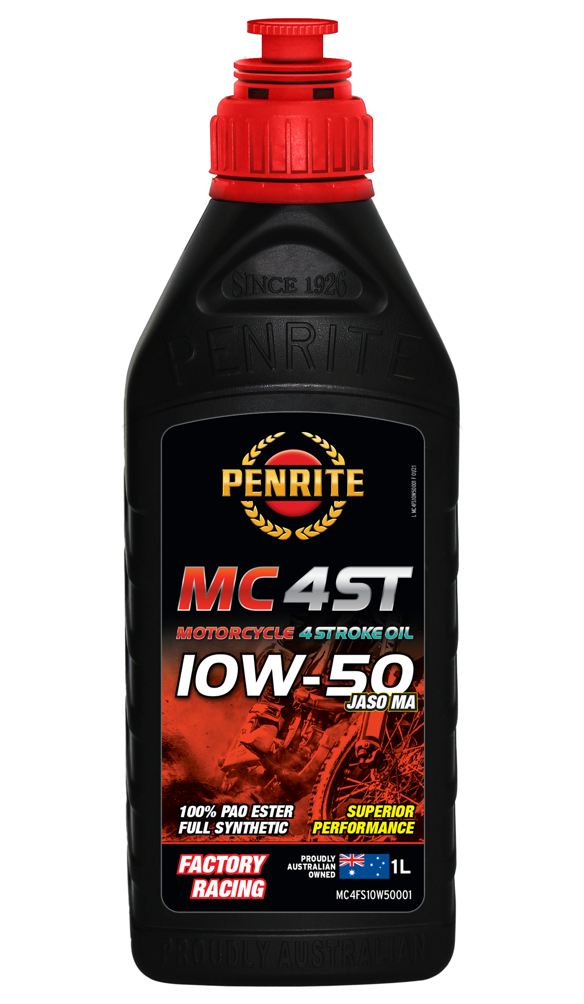 MC-4ST Full Syn 10W-50 (100% PAO & ESTER) - Penrite 4 X 4 Litre (Carton Only) | Universal Auto Spares
