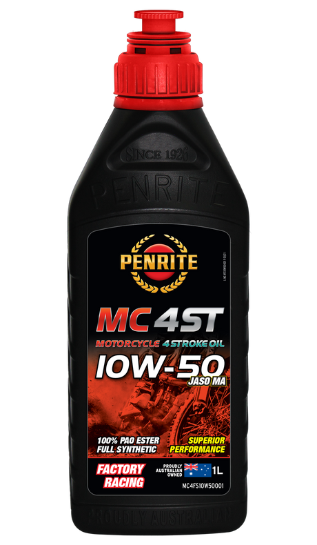 MC-4ST Full Syn 10W-50 (100% PAO & ESTER) - Penrite 4 X 4 Litre (Carton Only)