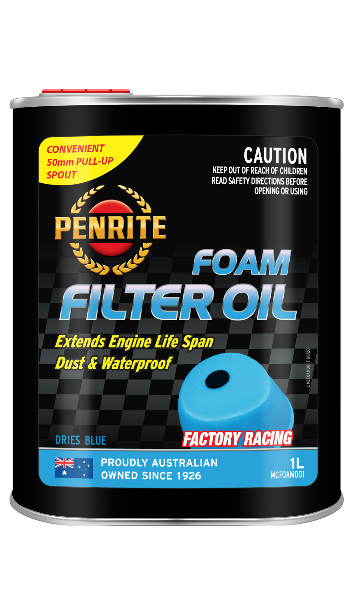 Foam Filter Oil (Liquid) 1L - Penrite | Universal Auto Spares