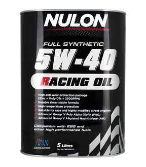 Full Synthetic 5W-40 Racing Oil - Nulon 5L