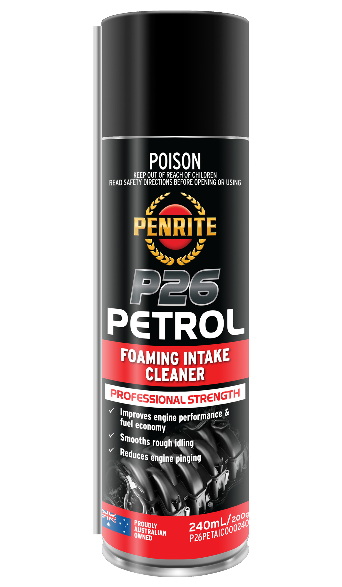P26 Petrol Foaming Intake Cleaner 240mL - Penrite | Universal Auto Spares