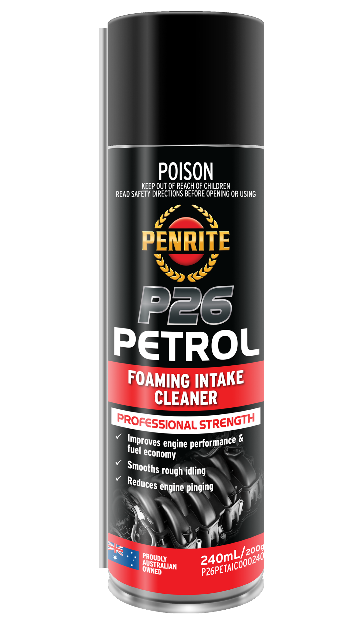 P26 Petrol Foaming Intake Cleaner 240mL - Penrite