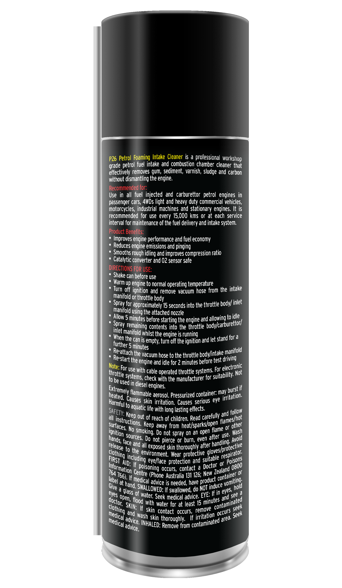 P26 Petrol Foaming Intake Cleaner 240mL - Penrite | Universal Auto Spares