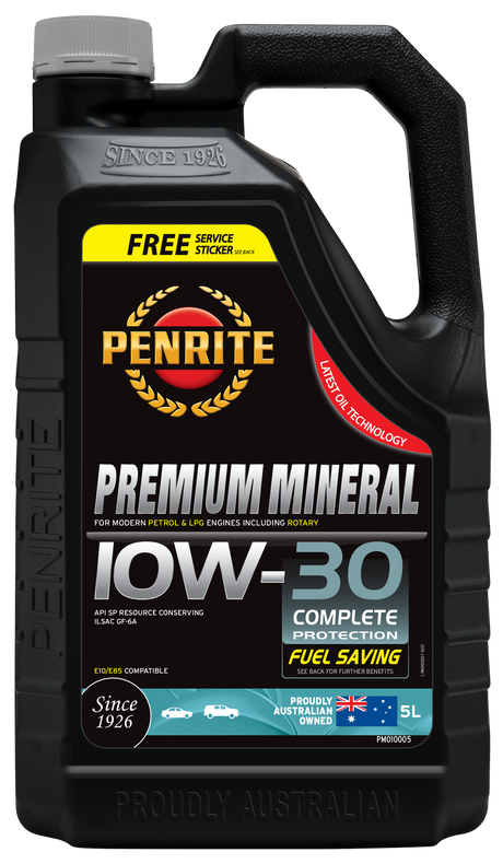 Premium Mineral 10W-30 5L - Penrite | Universal Auto Spares