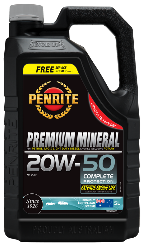 Premium Mineral 20W-50 5L - Penrite | Universal Auto Spares