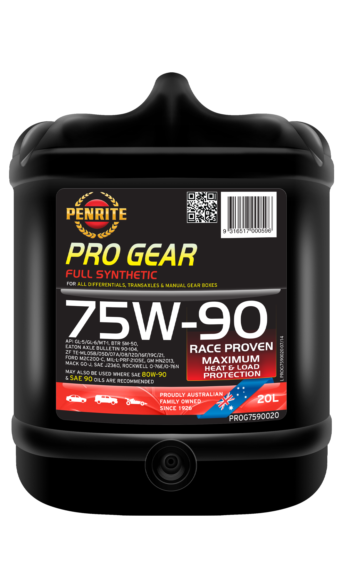 PRO GEAR 75W-90 (Full Syn) - Penrite | Universal Auto Spares