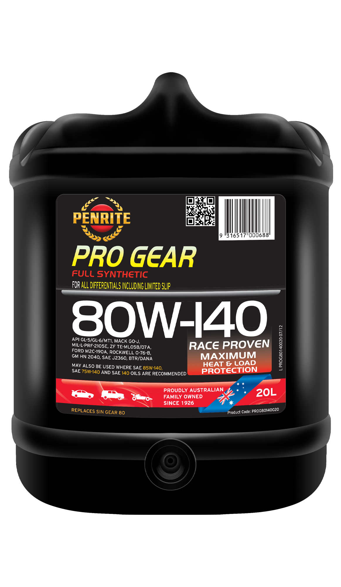 PRO GEAR 80W-140 (FULL SYN) - Penrite | Universal Auto Spares