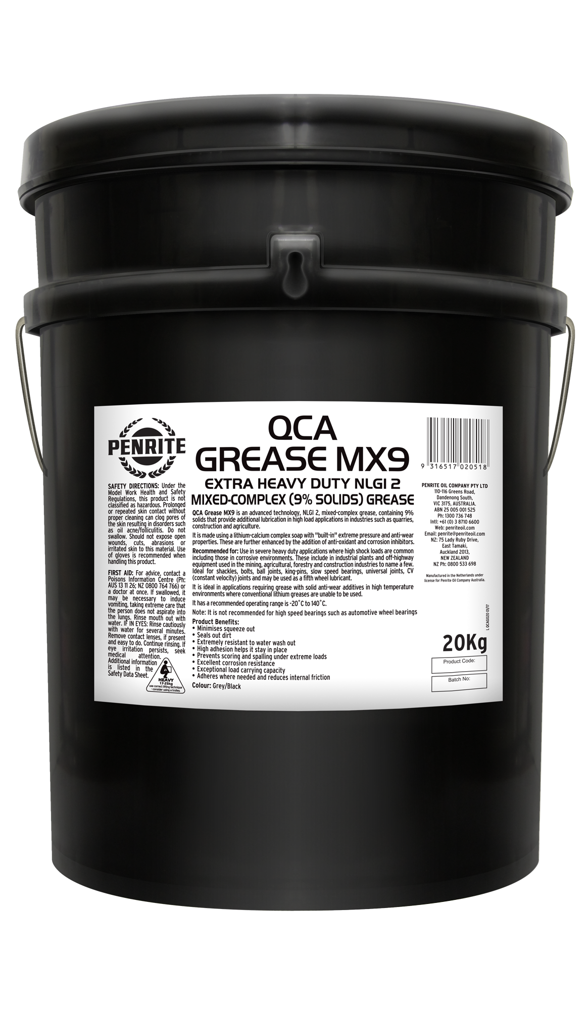 QCA Grease MX9 20kg - Penrite | Universal Auto Spares