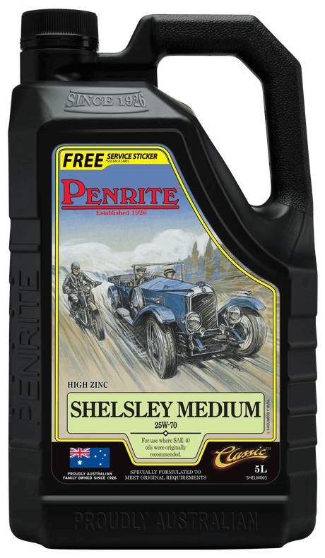 Shelsley Medium 20W-70 (Mineral) 5L - Penrite 4 X 5 Litre (Carton Only) | Universal Auto Spares