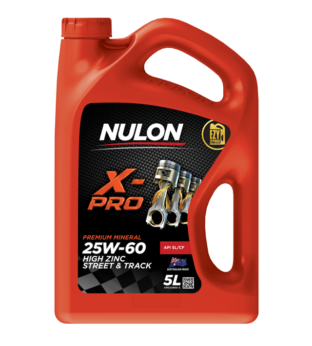 X-PRO 25W-60 High Zinc Street & Track 5L - Nulon | Universal Auto Spares