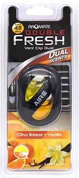 Vanilla & Citrus Breeze Double Fresh Vent Clip - Aromate Air